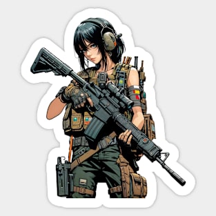 Tactical Girl Sticker